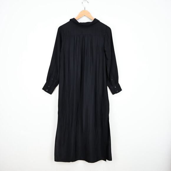 J.Crew Bungalow Dress Drapey Viscose Twill Black Size XXS NWT - Picture 6 of 9